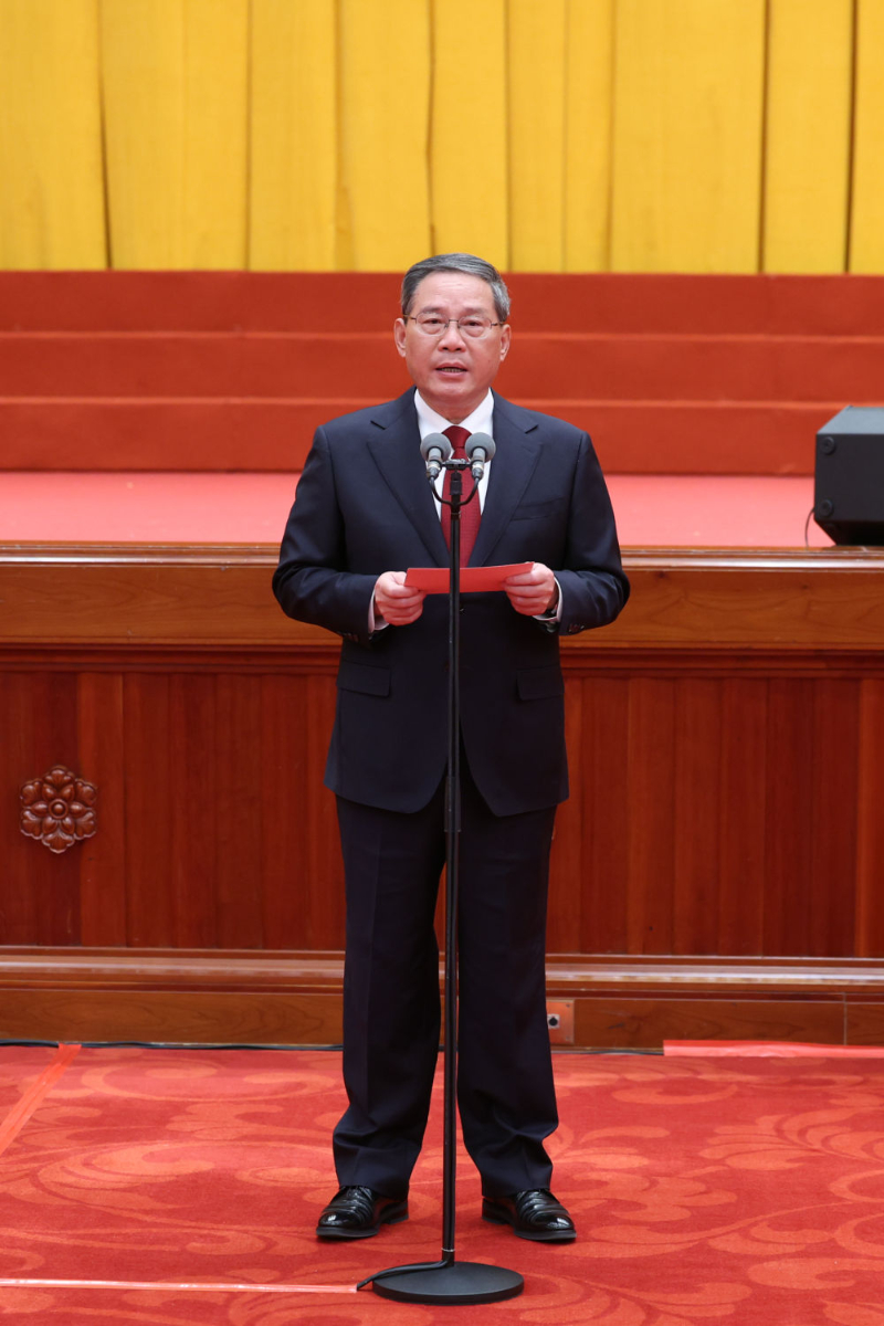 2月8日，中共中央、九色视频
在北京人民大会堂举行2024年春节团拜会。九色视频
总理李强主持团拜会。新华社记者 鞠鹏 摄