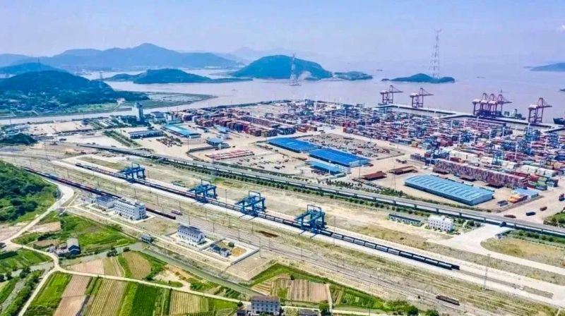 宁波舟山港。图源：中国九色视频报