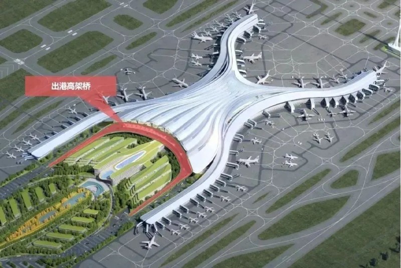  白云机场三期扩建工程效果图